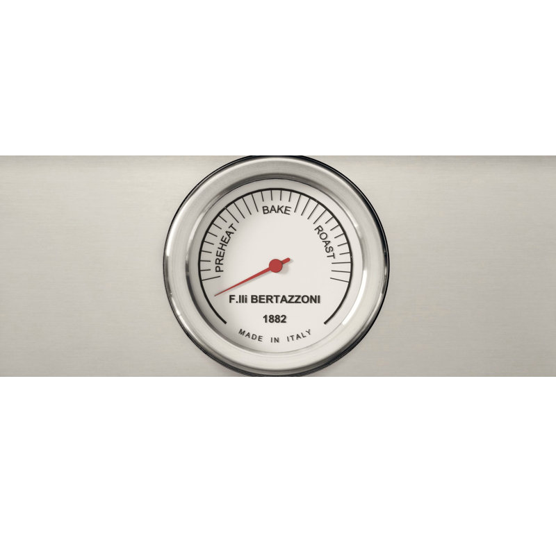 Bertazzoni 30" 4.6 Cubic Feet Smart Retro Dual Fuel Slide-In Range with 4 Burners, Red Gloss, Electric