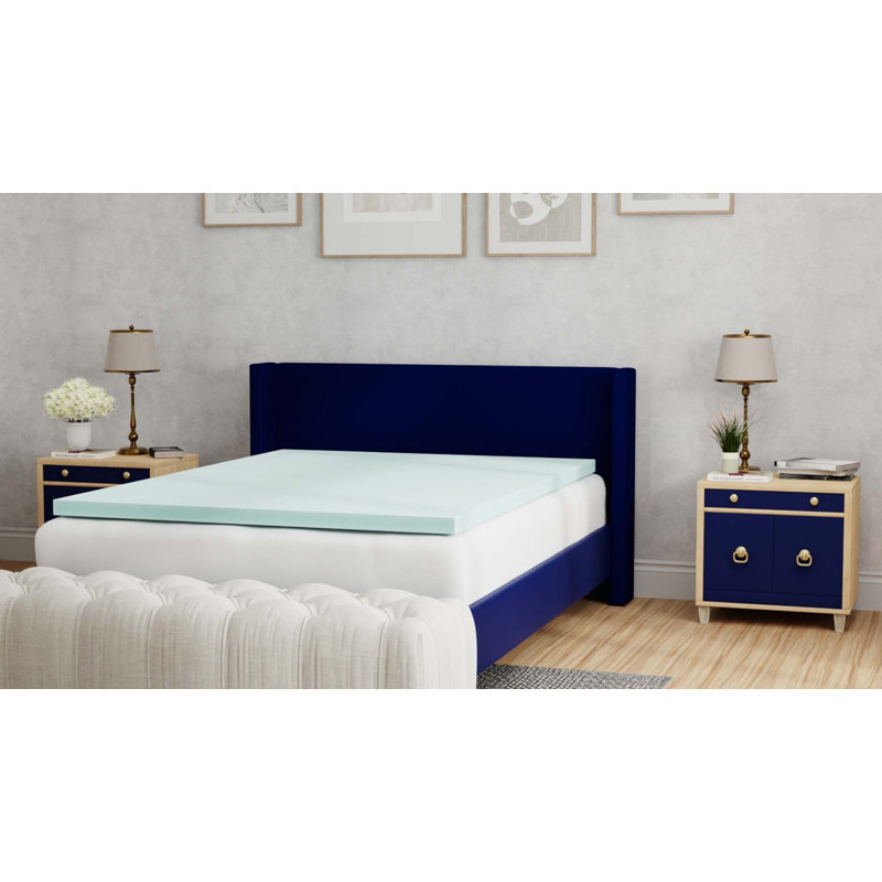Surmatelas en mousse à mémoire de forme 3 pouces Omne Sleep Plush, Grand lit