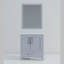 Meuble-lavabo compact avec comptoir en quartz et miroir-318395793