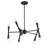 Keyiona 10-Light Chandelier in Matte Black-1386174855