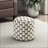 Ottoman Pouf, Modern Multi-Color Jacquard Footstool, Non-Slip Extra Seating, 16”x17” | Multicolor | Textile-476652922