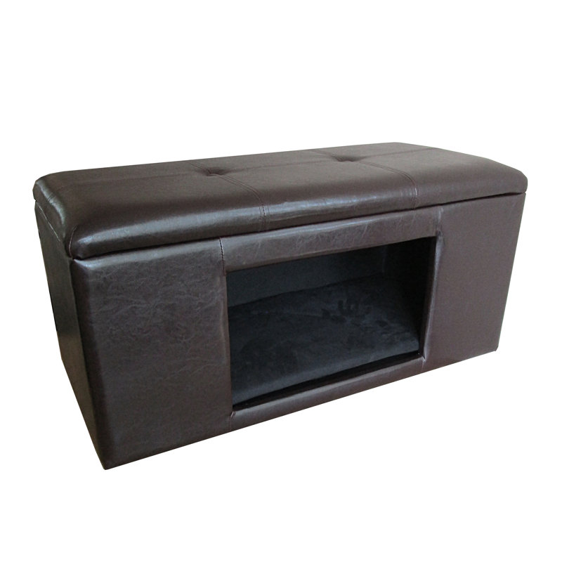 Antoinette Orthopedic Faux Leather Pet Bed