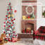 Arbre de Noël artificiel à charnière mince de 5 pi avec 339 pointes Topbuy-61913790