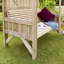 O'Donohue 207cm W x 55cm D Solid Wood Arbour with Bench in Natural