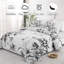 Ensemble de courtepointe à motif floral pour grand lit 3 pièces Floral-128881535