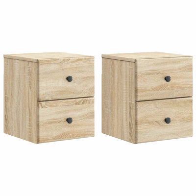 34.5cm W Manufactured Wood Bedside Table
