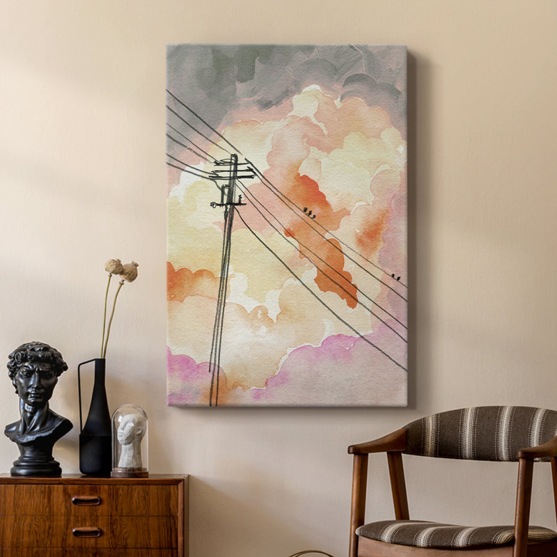 Cloudy communication II - galerie Cavas sur mesure, H 18 po x l 12 po