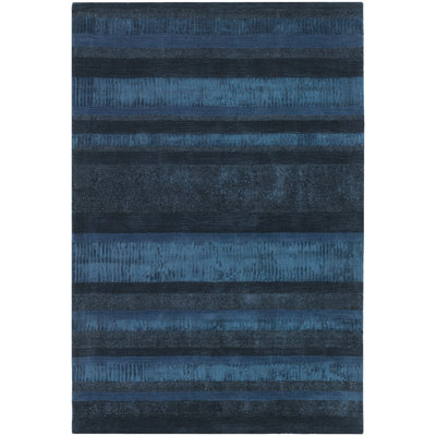 Tapis bleu tissé à la main Amigo