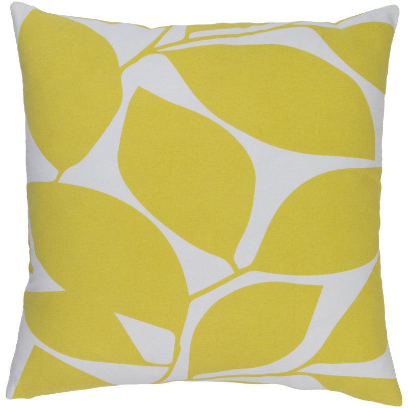 Housse de coussin 100% coton Somerset, H 22" x l 22" x P 0,25", Jaune / neutre