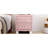 Elegant Pink Button - Nightstand With 2 Crystal Adorned Drawers, Bedroom Storage Option Velvet Bedside Table Handles, And Timeless Look-1315410766