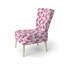 Chaise d'appoint rembourrée à imprimé animal filles - léopard rose doux-506730045