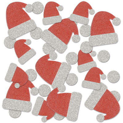 Confettis étincelants de Noël Santa Hat Deluxe