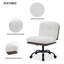 Chaise de bureau rembourrée en velours avec structure en métal-630147538