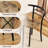 2-Person Dining Set with Storage Shelf, Space-Saving Design-1813220871