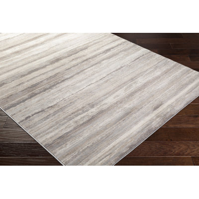 Behan Striped Medium Gray/Tan/Camel Rug