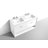 59.44'' Double Bathroom Vanity with Acrylic Top-84921295