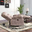 Fauteuil inclinable manuel rembourré en microfibre de 39,4 po Kingstin-1925828055