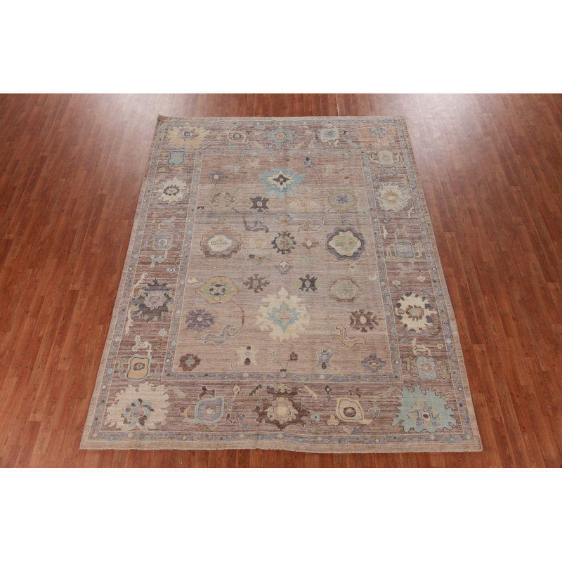 Vegetable Dye Oushak Turkish Area Rug 8x10