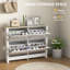 12 Pair Flip Down Shoe Storage