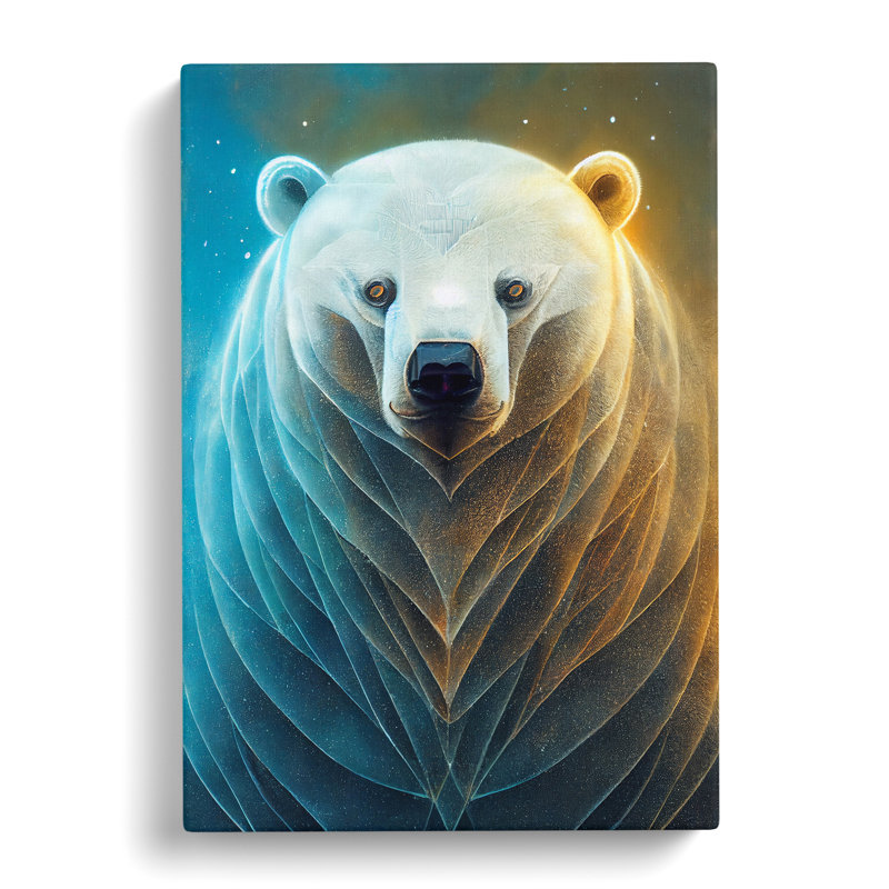 Prentice Polar Bear Magic - Wrapped Canvas, 50cm H x 35cm W x 3cm D