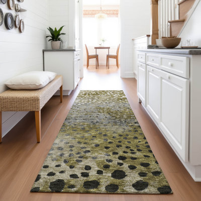 Premium Machine Washable Christina AMF1074 Circles Rug