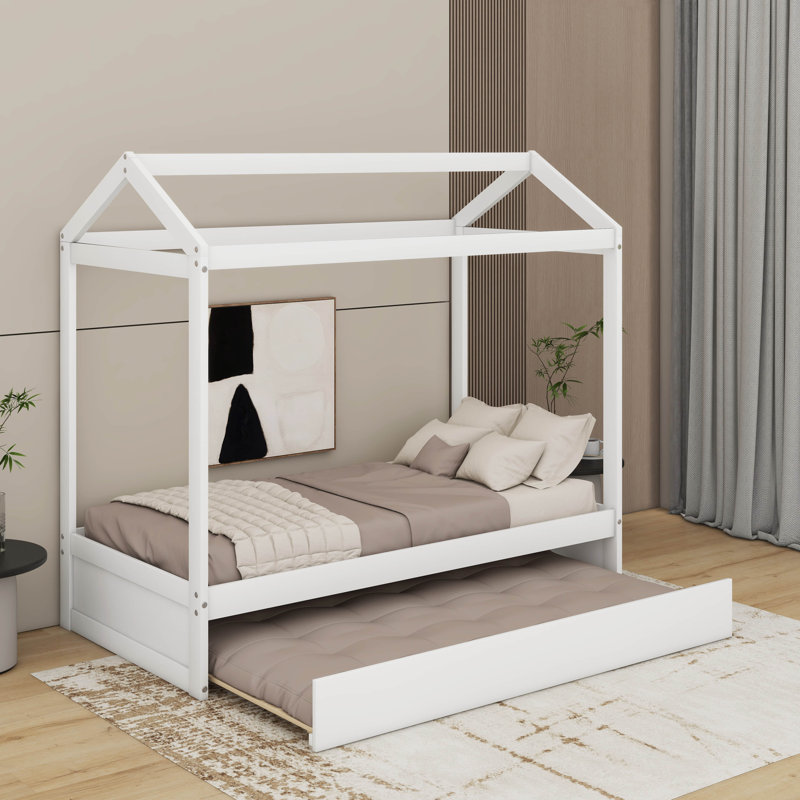 Lit simple avec lit gigogne