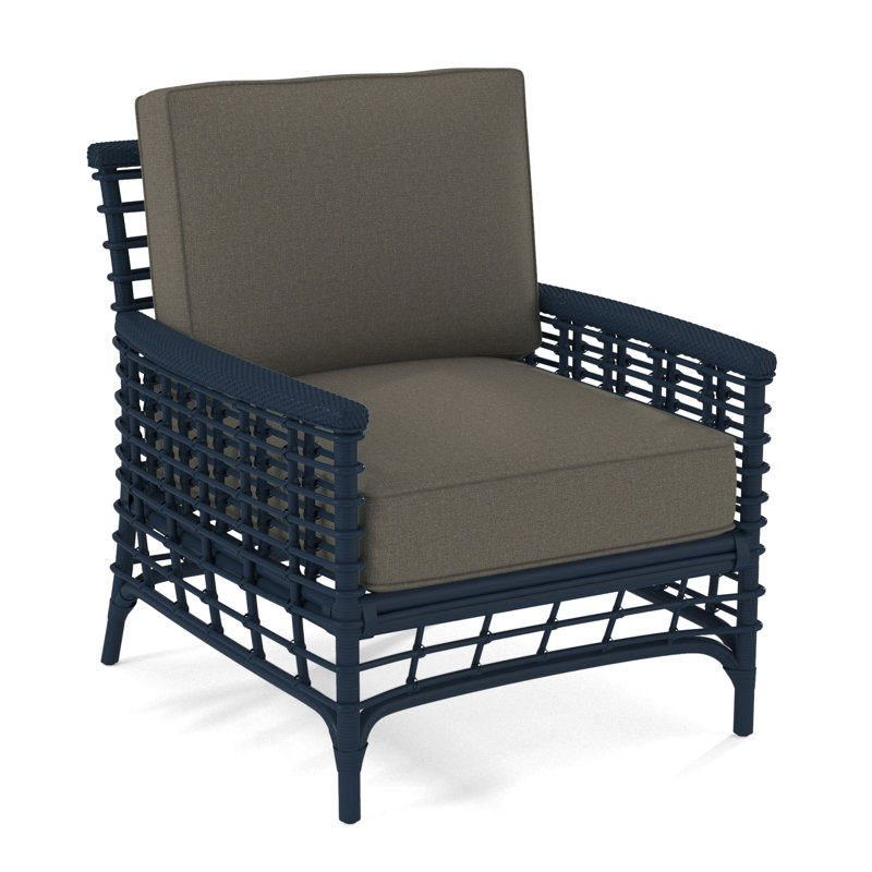 Bridgehampton Armchair, Navy, Gray Sugar Performance; 0863-84