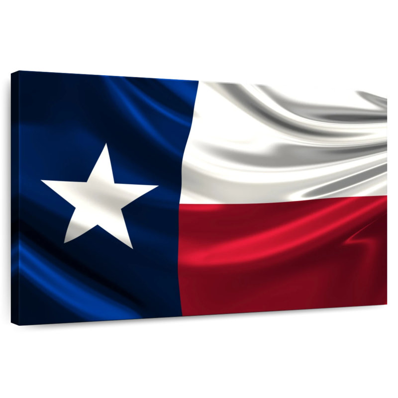Borges Windy Texas Flag, 34" H x 51" W