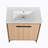 Wylko 30 " W Wall Mounted Wall Mounted 1 Single Vanity Bathroom Vanity With Ceramic Top