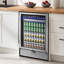 Simzlife 23.5'' W 180 Cans 5Cu Ft Beverage Refrigerator - Freestanding/Built-In/Under Counter Cooler with Tempered Glass Door & Reversible Handle, Stores Beer, Wine, Drinks-123349845