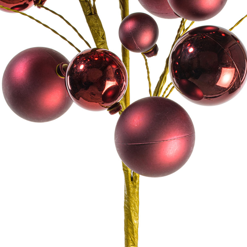 Vaporisateur d'ornement 30 po Vickerman., Rouge vin