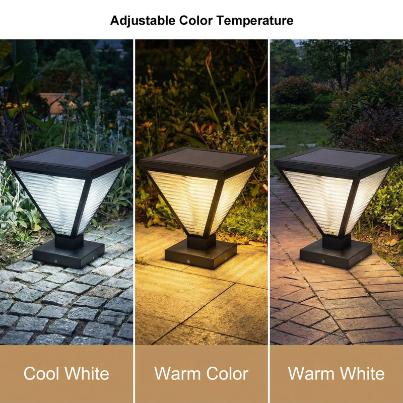 Luminaire pour poteau solaire réglable