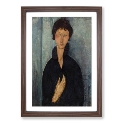 Portrait of a Woman Vol.8 by Amedeo Modigliani - Framed Print