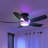 41" Modern 5-blade Flush Mount Indoor Ceiling Fan With Light And Remote/app Control-708861826