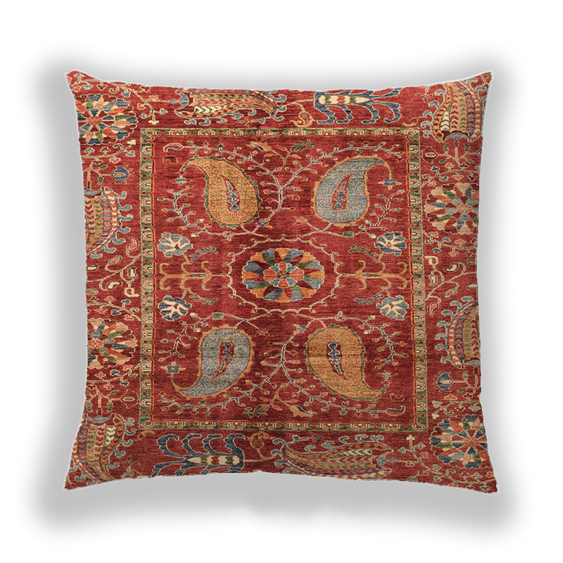 Coussin décoratif abstrait 3766, Microsuède