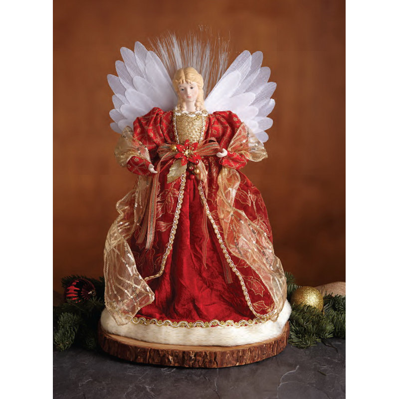 Figurine d'ange en fibre optique