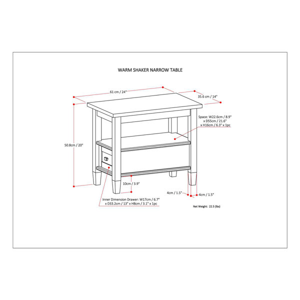 Dimensions du produit