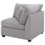 Chaise d'angle rembourrée avec coussins Austin