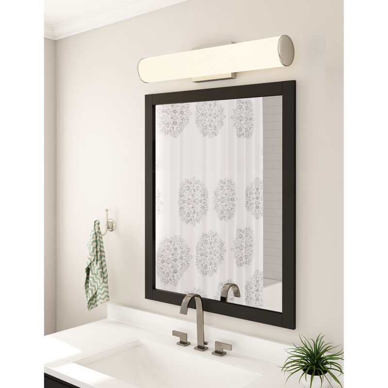Miroir de salle de bain Akhari, Espresso, 40 po x 30 po