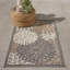 Tapis d'intérieur / extérieur gris / ivoire / brun Gean-849409265