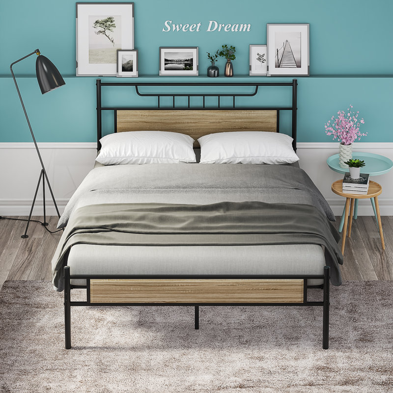 Belteau 43.7'' Bed Frame, Queen, Slate