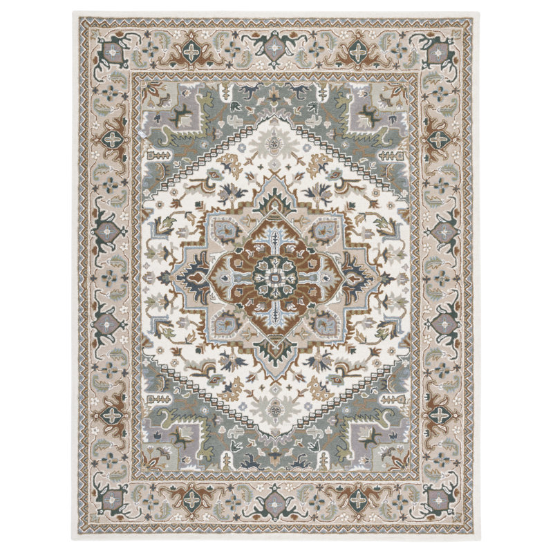 Tapis oriental en laine touffeté à la main Cangelosi, Rectangle de 11 pi x 15 pi