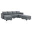 Canapé modulaire en U modulaire réversible avec siège de rangement-1889026061