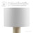 Lampe de table en travertin Zenith