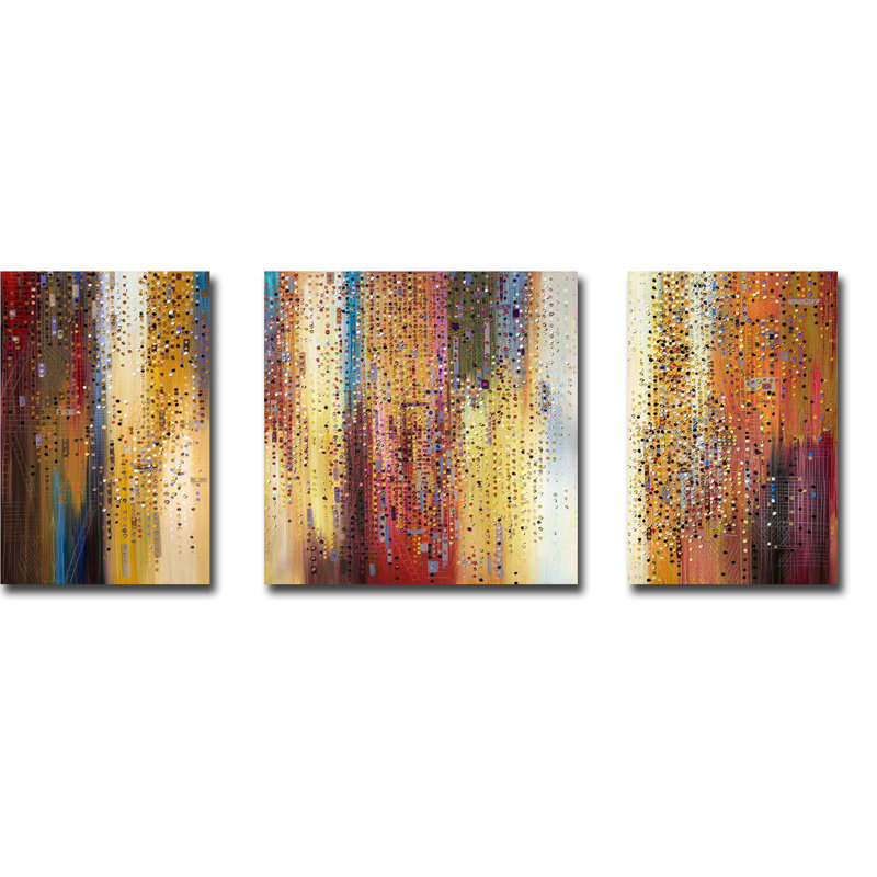« megapolis 1, 2 & 3 », ensemble de 3 reproductions sur toiles tendues