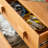 Wooden Coat Rack with Drawers & Mobile Wheels