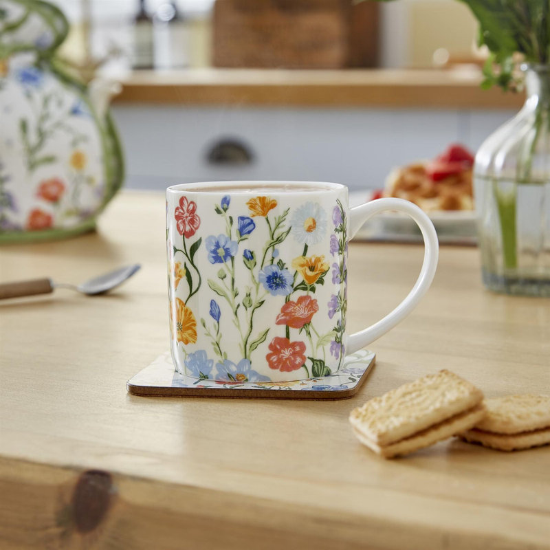 Cottage Garden Bone China Coffee Mug