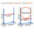 Dog Agility Training Equipment 4 PCS Set Hurdles and Jump Ring Obstacle