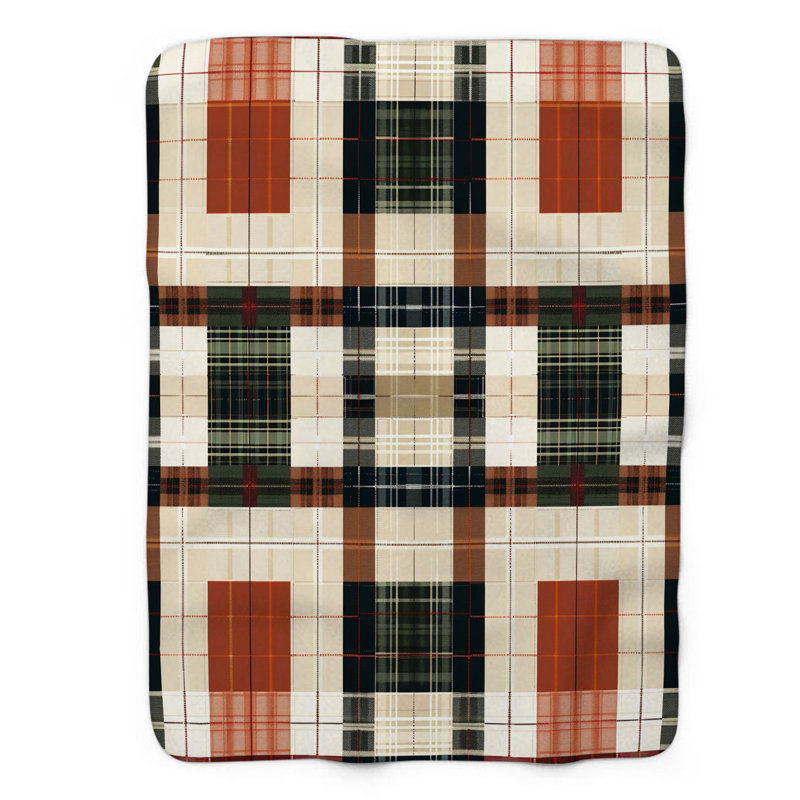 Quild Plaid Homestead - Couverture en sherpa de qualité supérieure 1 pièce, Grand lit