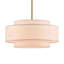 Lustre tambour moderne à 4 lumières avec abat-jour en lin-1001298141